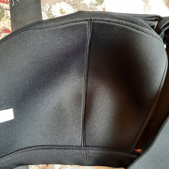 NWOT Cacique Swim Lightly Lined No-wire black halter bikini top size 24 - Picture 8 of 11